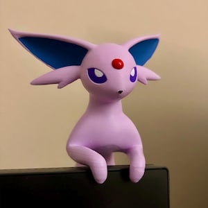 Purple Cat Computermonitor Figuurscherm Monitor Decoratie Bureau Buddy Computer instellen Gamer Cadeau voor hem