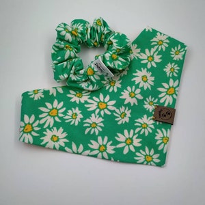 Flower bandana / dog scarf / scrunchie / matching / Spring / floral
