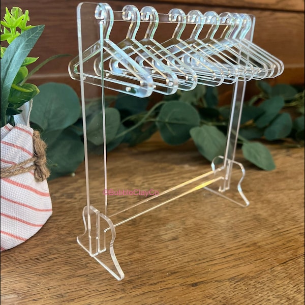 mini earring stand with hangers/earring holder/mini earring display/earring storage/clay earring stand/mini earring hanger rack/mini hangers