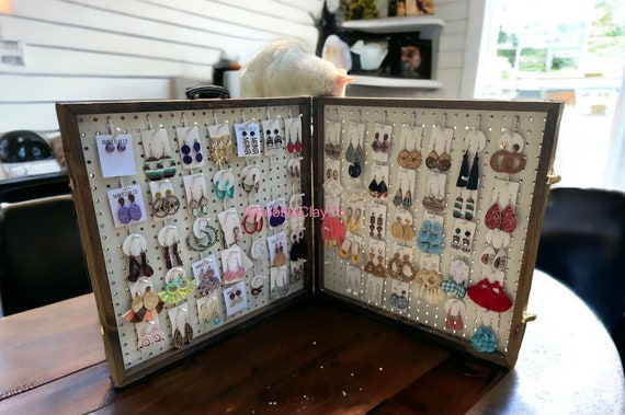 Portable jewelry display cases for craft shows sale
