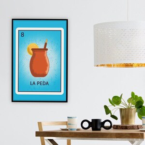 Latina Art, Latinx Illustration Art, Art In Spanish, Illustration Print, Wall Art, Art Print, Home Decor, La Peda Wall Art, Latina Gift