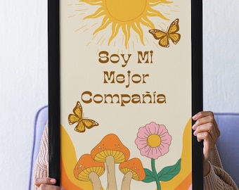 Art latina, illustration d'art Latinx, art en espagnol, impression d'illustration, art mural, impression d'art, décoration d'intérieur, affirmations de Latina, cadeau de Latina