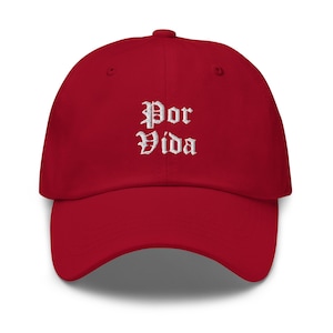 Por Vida Hat, Latinx, Latina Cap, Spanish Saying, Latina Gift, Latina Owned Business, Latina AF