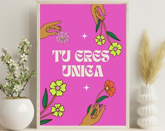 Art latino, illustration Latinx, art en espagnol, impression d'illustration, art mural, impression d'art, décoration d'intérieur, motivation Latina, cadeau Latina