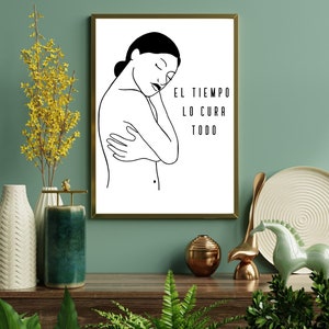 Latina Art, Latinx Illustration Art, Art In Spanish, Illustration Print, Wall Art, Art Print, Home Decor, Latinx, Latina Owned, Latina Gift