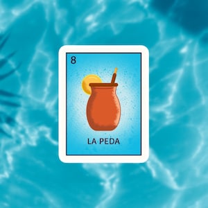 Latin STICKER, Latinx Stickers, Vinyl Sticker for Water Bottles, Laptops & Planners, Latina Gift, LA PEDA