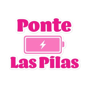 Latina Sticker, Latinx Sticker, Vinyl Sticker für Wasserflaschen, Laptops & Planer, Ponte Las Pilas, Latina Geschenk von Eres Fuego