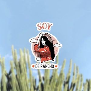 Latina STICKER, Latinx Stickers, Vinyl Sticker for Water Bottles, Laptops & Planners, Latina Gift, Latina Owned Shop, Soy De Rancho