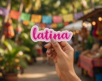 Latina Sticker, Stickers, Latina Owned Business, Vinyl Sticker for Water Bottles, Laptops & Planners, Latina Gift