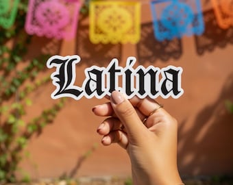 Latina Sticker, Stickers, Latina Owned Business, Vinyl Sticker for Water Bottles, Laptops & Planners, Latina Gift