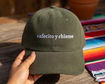 Cafecito Y Chisme, Latina Hat, Funny Spanish Saying, Latina Cap, Latina Owned Shop, Latina AF, Chingona, Latina Gift