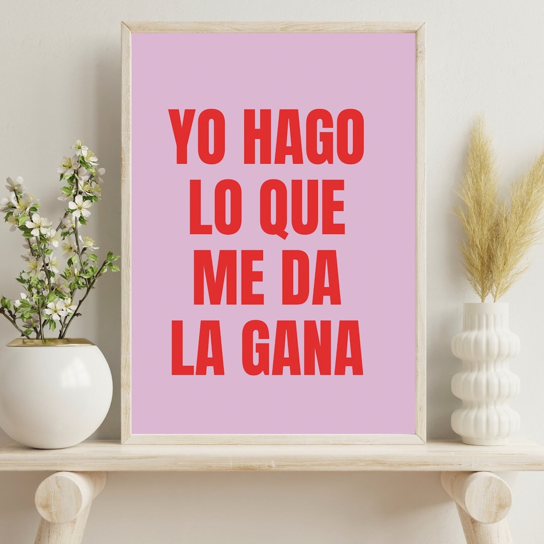 Latina Art, Latinx Illustration Art, Art in Spanish, Illustration Print, Wall Art, Art Print