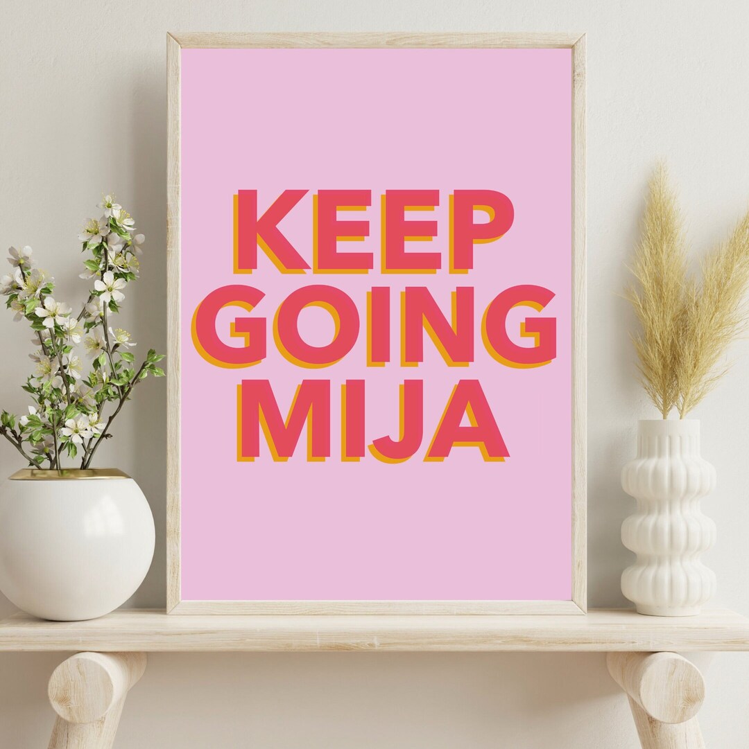 Latina Art, Latinx Illustration Art, Art in Spanish, Illustration Print, Wall Art, Art Print