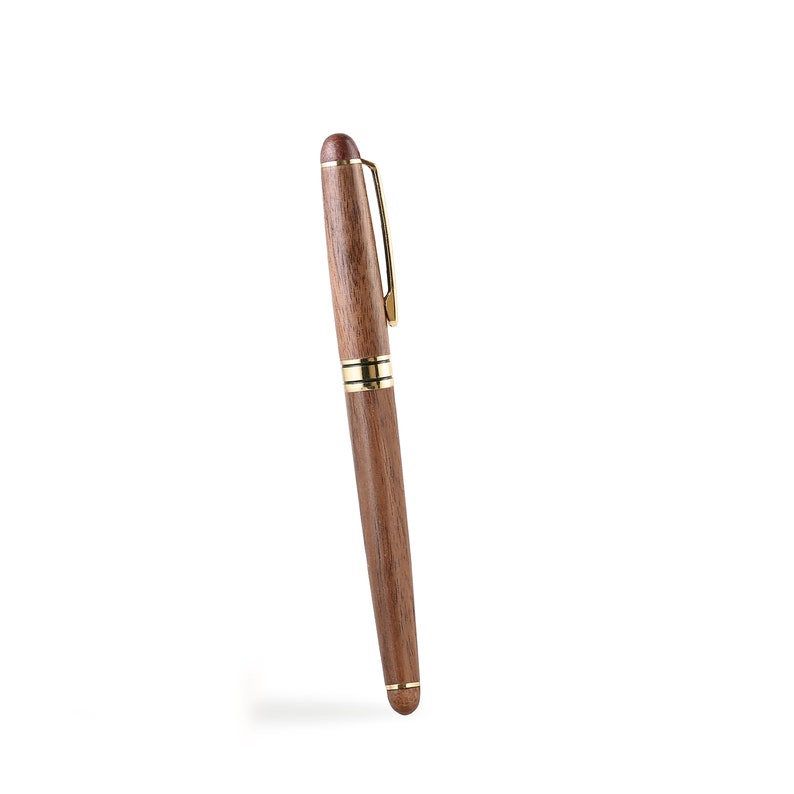 Stylo en bois Stylo à bille en bois Stylo gravé personnalisé Cadeau minimaliste Cadeaux pour lui Cadeau personnalisé Ballpoint Pen