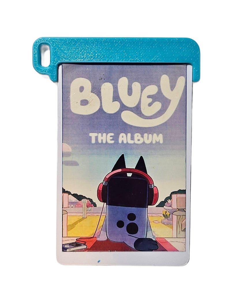 Secure and colourful card holders for Yoto card, holding a MYO card with a HP Sprocket sticker