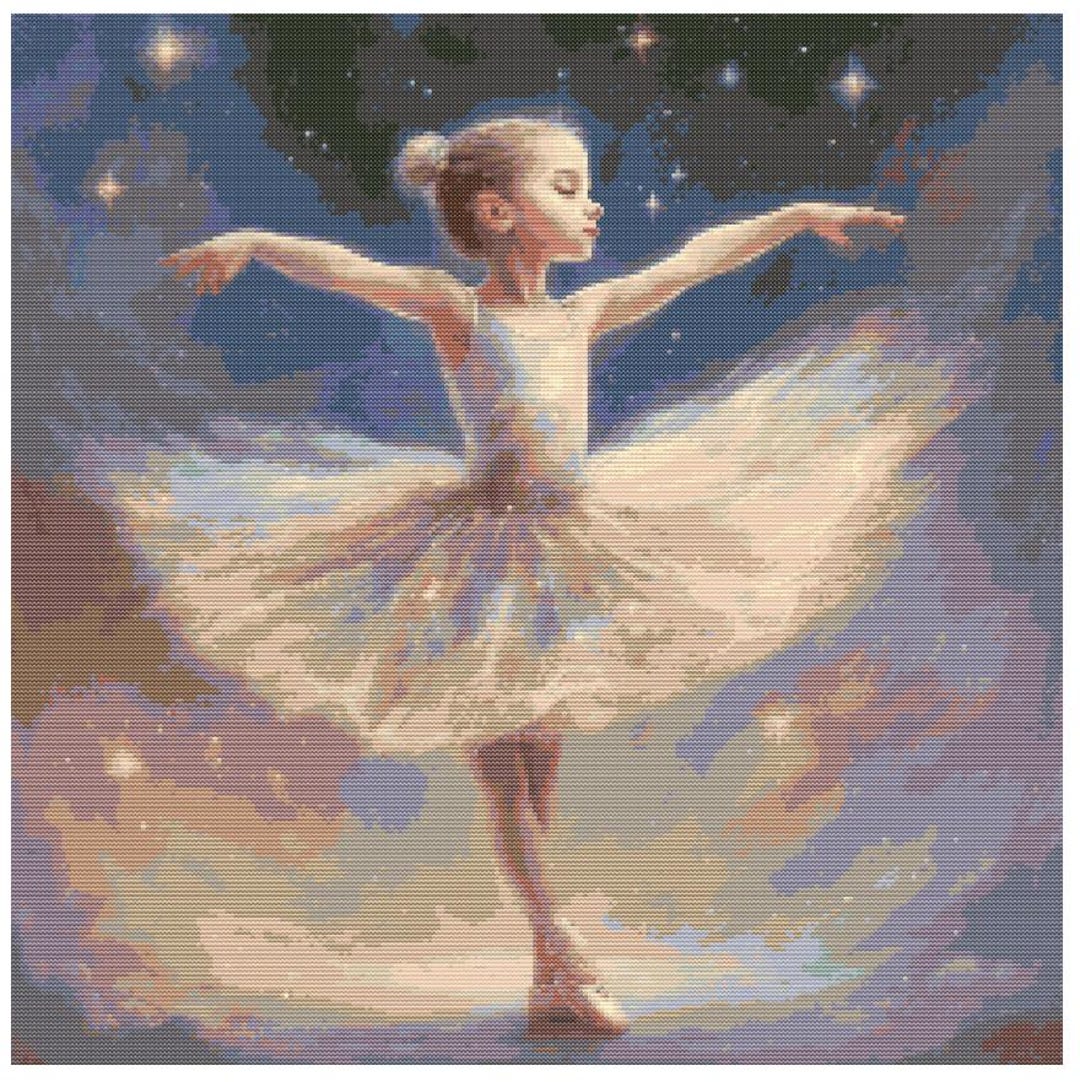 Ballerina Cross Stitch Pattern - Etsy