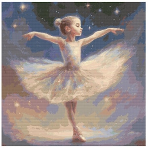 Ballerina Cross Stitch Pattern