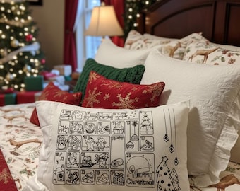 Weihnachten Adventskalender Kissenbezug: Farbe für Ihren eigenen Countdown