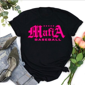 5 Star Mafia Baseball Shirts; Five Star, Mafia Baseball Mom, Mafia Baseball Dad