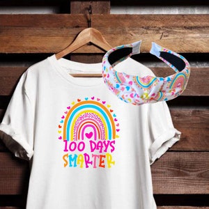 Charming 100th Day of School Ensemble: Kids&#39; Shirt & Headband Set for Milestone Celebration