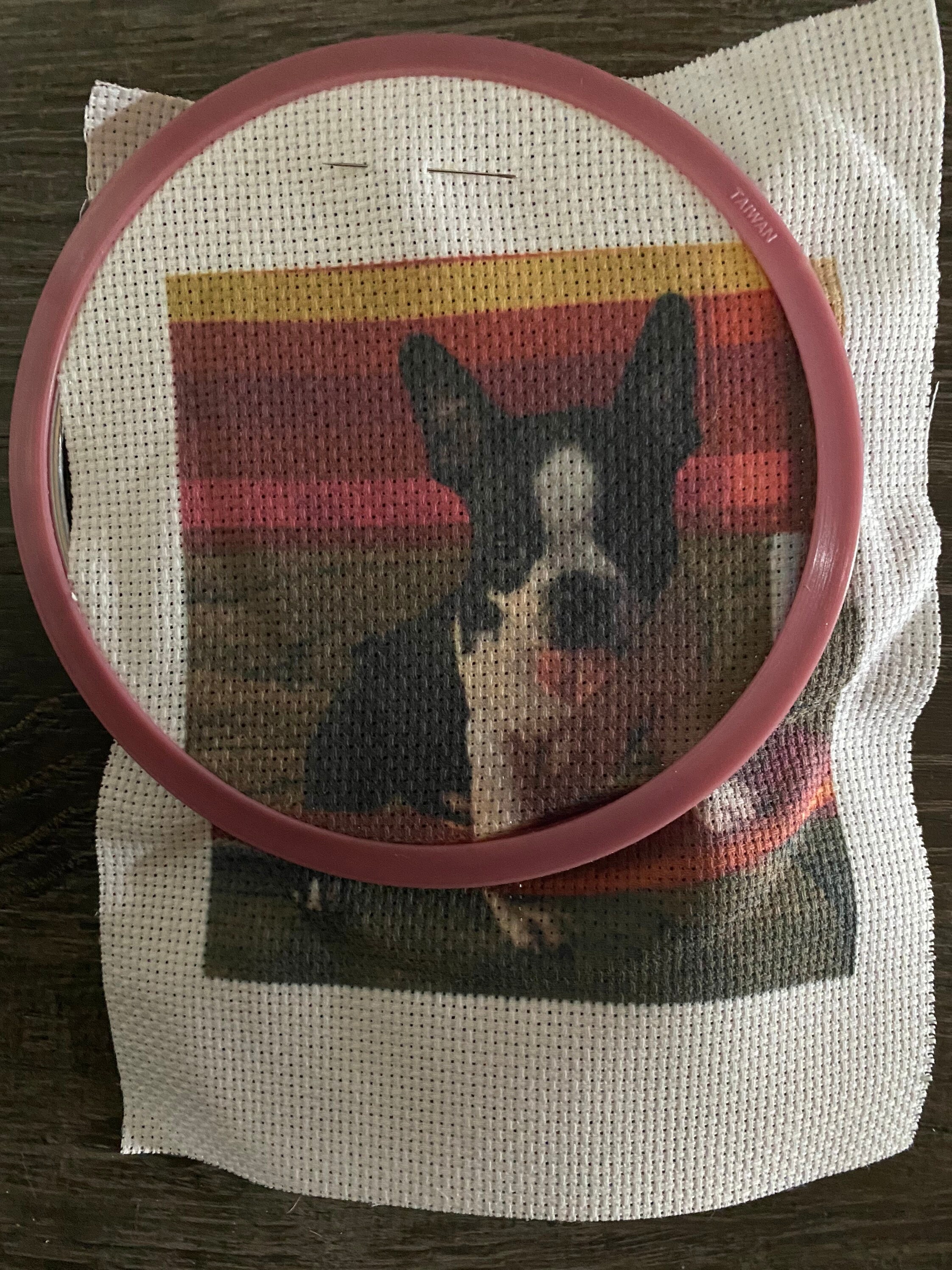 Your Photo on Aida Embroidery Fabric Embroidery Photo Etsy