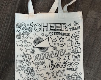 Färben Sie Ihre Eigene Cheerleader-Einkaufstasche: Kinderparty-Aktivität