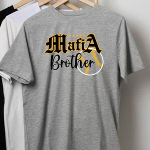 5 Star Mafia Baseball Shirts; Five Star, Mafia Baseball Brother, Mafia Brother Shirts