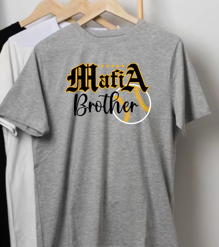 5 Star Mafia Baseball Shirts; Five Star, Mafia Baseball Brother, Mafia Brother Shirts