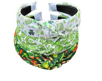 Handgefertigtes Stirnband St. Patrick's Day: Grüne Klee Accessoires