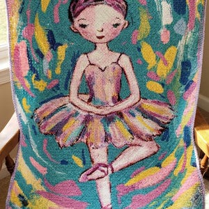 Ballerina C2C Crochet Blanket Pattern: Elegant Dance Design (PDF Pattern)