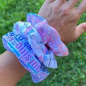 Nursing scrunchies, Scrunchy for Nurses, Gift for Nurses, Nursing Graduation Scrunchies, Gift to thank a nurse