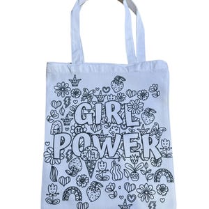 Tote Bag Coloring Activity, Color Your Own Tote Bag, Great Kids Party Activity, Take Home Party Favor, Quiet time Kids Activity
