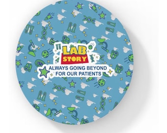 2026 Lab Week Themen Untersetzer, handgemacht, medizinisches Labor Geschenk, Lab Wertschätzung