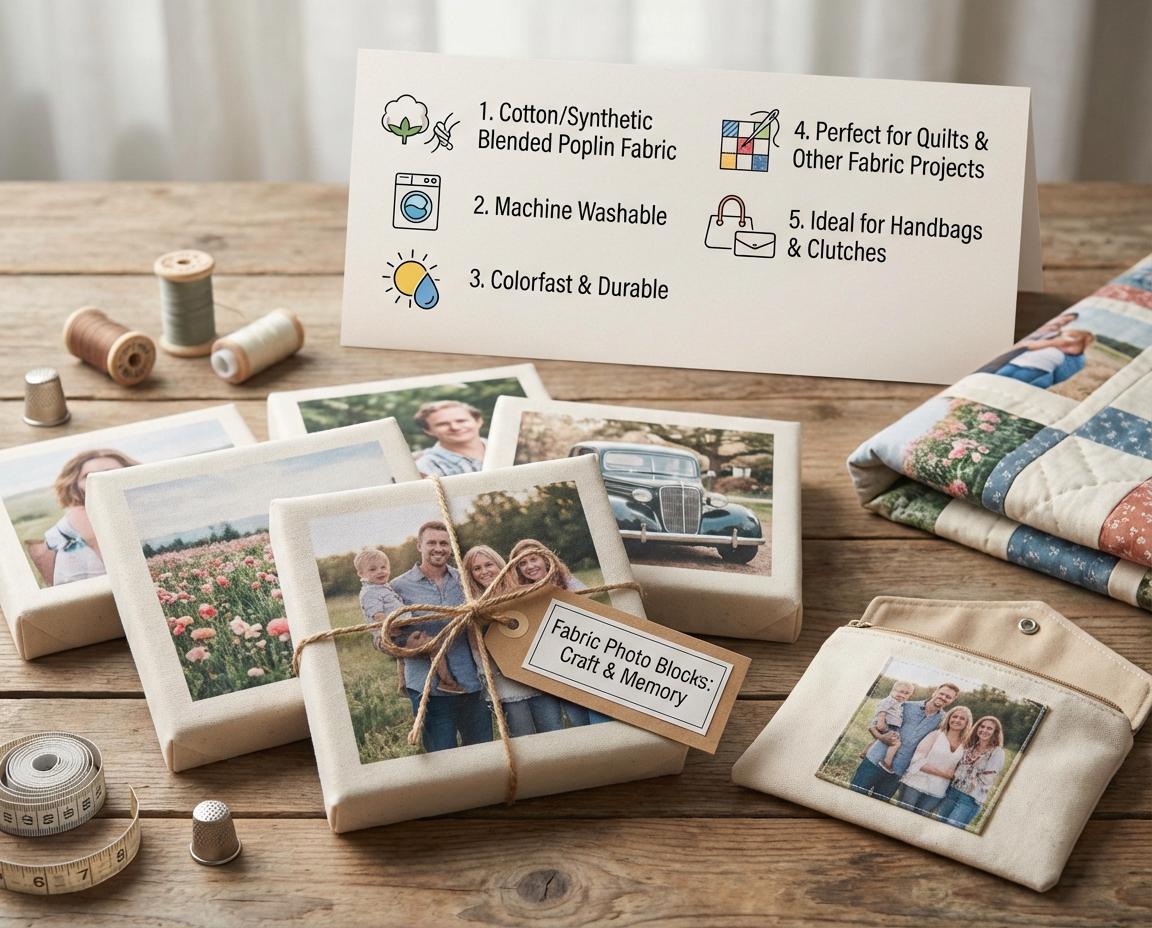 Personalized Memory Quilt Blocks, Photos Transfer to Fabric for Unique ...