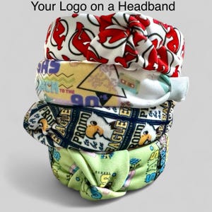 Promotional Giveaways, Logo Headbands, Custom Headbands, School Spirit Headbands, Marketing Headbands, Logo and Brand