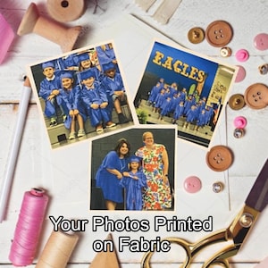 Memory Quilt Blocks: Anpassade fototryck på tyg