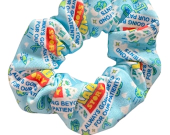 2026 Lab Week Themed Haar Scrunchies, handgemacht, medizinisches Labor Geschenk, Lab Wertschätzung