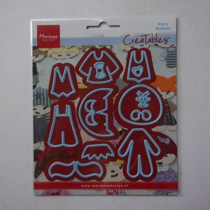 Fustellatura Matrice metallica Stencil Marianne Design creatables Scrapbooking Stampes Cuts card Kim&#39;s Buddies accessori Abbigliamento