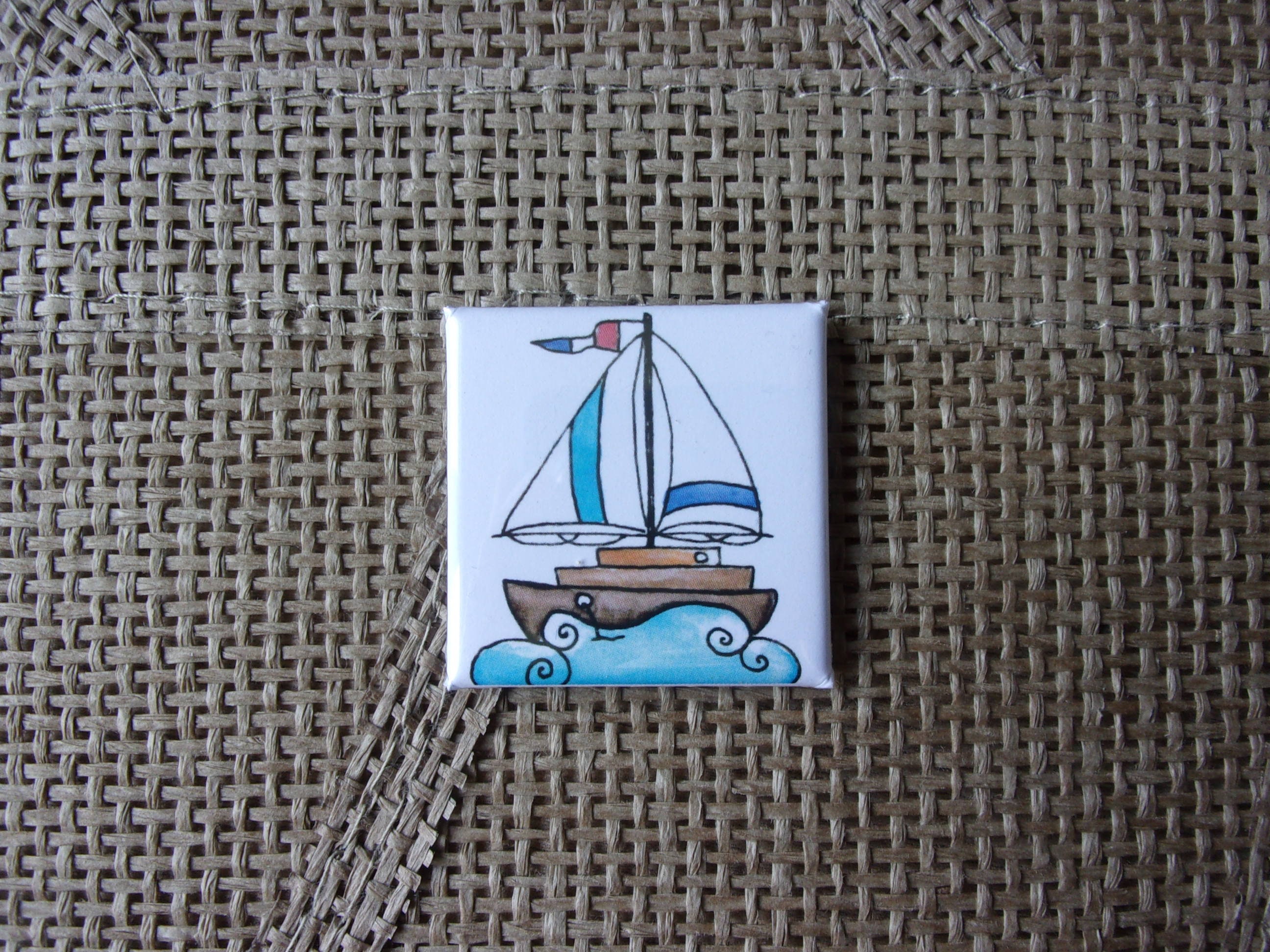 Magnet Mer Vague Bateau, Magnet Voilier, Voyage Marin Océan, Bateau Aimant Déco Cuisine