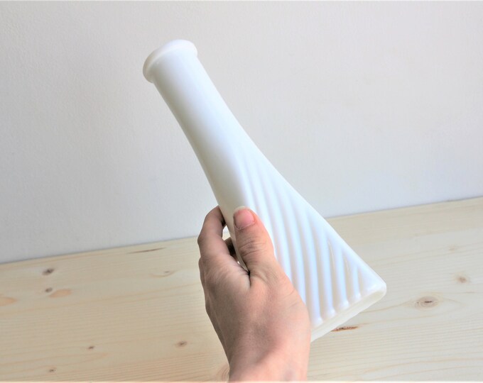 Vintage Milk Glass Vase 9 Inch Milk Glass Vase Collectible Milk Glass Milk Glass Collection