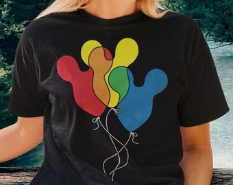 Mickey Mouse Shirt - Mickey Balloons - Disneyworld Shirts - Vintage Mickey Mouse Shirt - Vintage Disney Shirt - Unisex Shirt