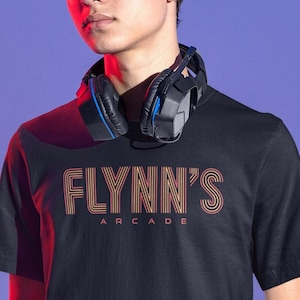 Tron Shirt, Flynn&#39;s Arcade T-shirt, Tomorrowland Tee, Magic Kingdom, Disney World, Disney Land, Light Cycle, Mens, Womens Unisex