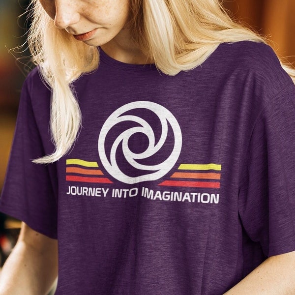 Journey Into Imagination Shirt, Epcot T-shirt, Figment, Dreamfinder, One Little Spark, Disney World, Vintage, Mens, Womens, Unisex