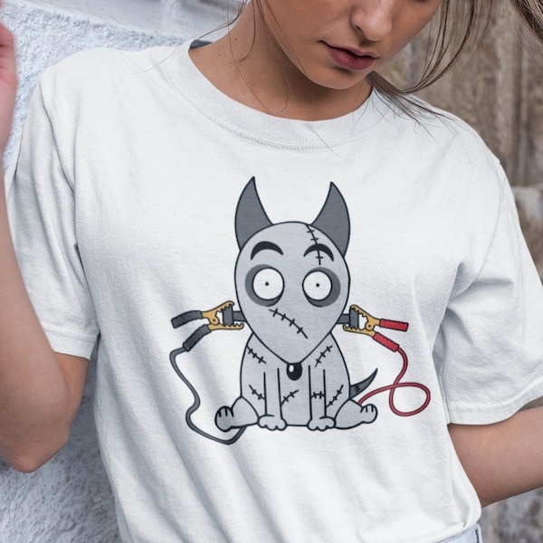 Frankenweenie Shirt, Sparky T-shirt, Disney Tee, Not So Scary Halloween Party, Tim Burton Movie, Mens, Womens, Unisex