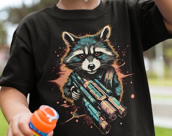 T-shirt enfant Les Gardiens de la Galaxie, T-shirt Rocket Raccoon Youth, T-shirt Marvel, I Am Groot, Epcot, Disney World, Future World, Garçons, Filles