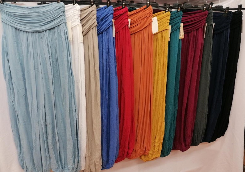 Harem Trousers, harem pants plain boho/yoga/ trousers leisure pants very comfy image 1