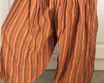 New stripe Harem  Hippie Baggy Cotton Trousers One size