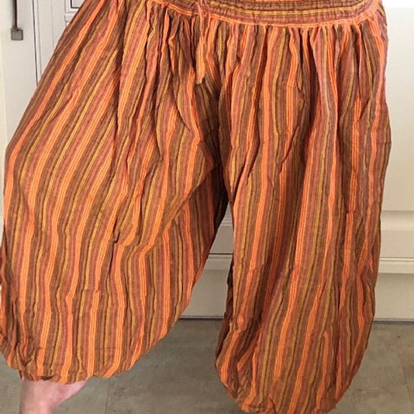 New stripe Harem  Hippie Baggy Cotton Trousers One size