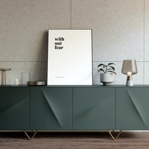 Without Fear | Minimalist Lyric Wall Art | DIGITAL DOWNLOAD | Dermot Kennedy - 18x24