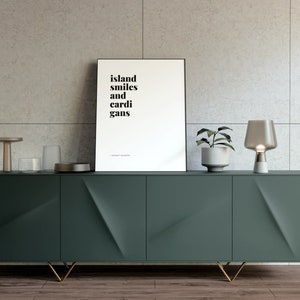 Island Smiles and Cardigans | Minimalist Lyric Wall Art | DIGITAL DOWNLOAD | Dermot Kennedy - 18x24